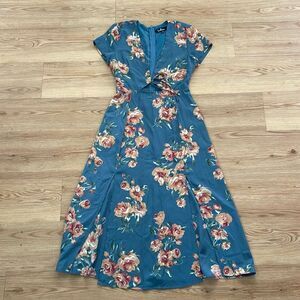 Lulus Floral Cutout Dress XS